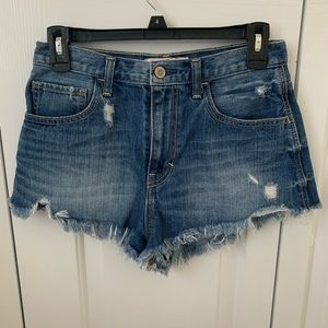 High-waisted Hollister denim shorts